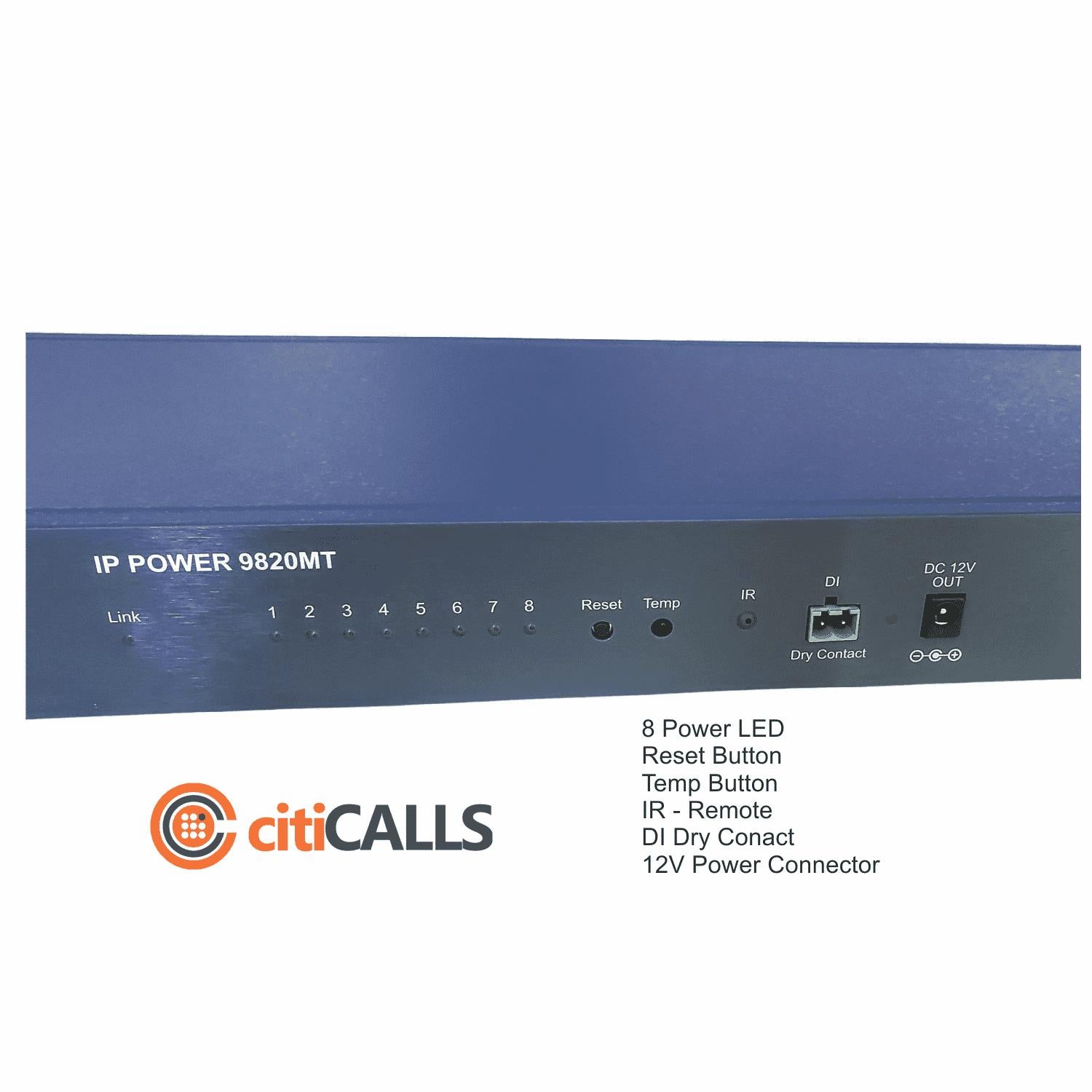 Aviosys IP9820MT-T 8 Port Web Power Controller Switch Pro Rack Mount Reboot Ping