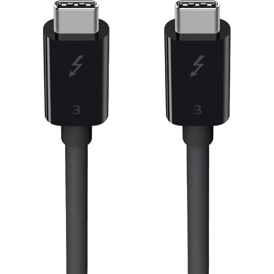Belkin F2CD084BT0.5MBK 1.6FT Thunderbolt 3 USB-C to USB-C 100W for Data Transfer
