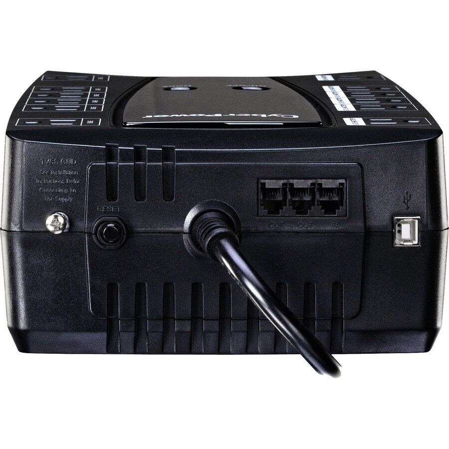 CyberPower AVRG900LCD Outlets Intelligent LCD UPS System 900VA 480W 120VAC