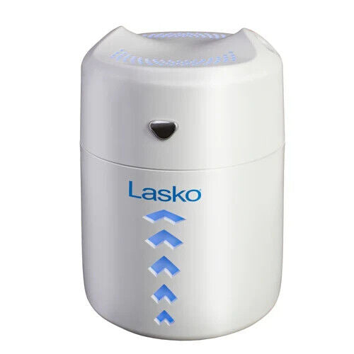 Lasko UH150 5" Personal Travel Cool Mist Humidifier w Night Light WHITE