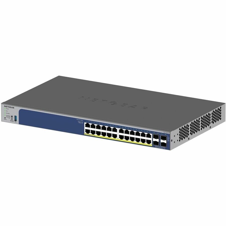 Netgear GS728TXP-300NAS 24 Port Gigabit PoE+ Smart Switch 380W 4 10G SFP+ Ports