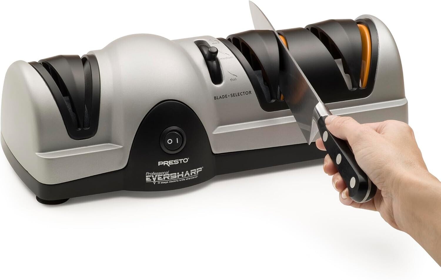 Presto 08810 Professional EverSharp 3-Stage Electric Knife Sharpener System