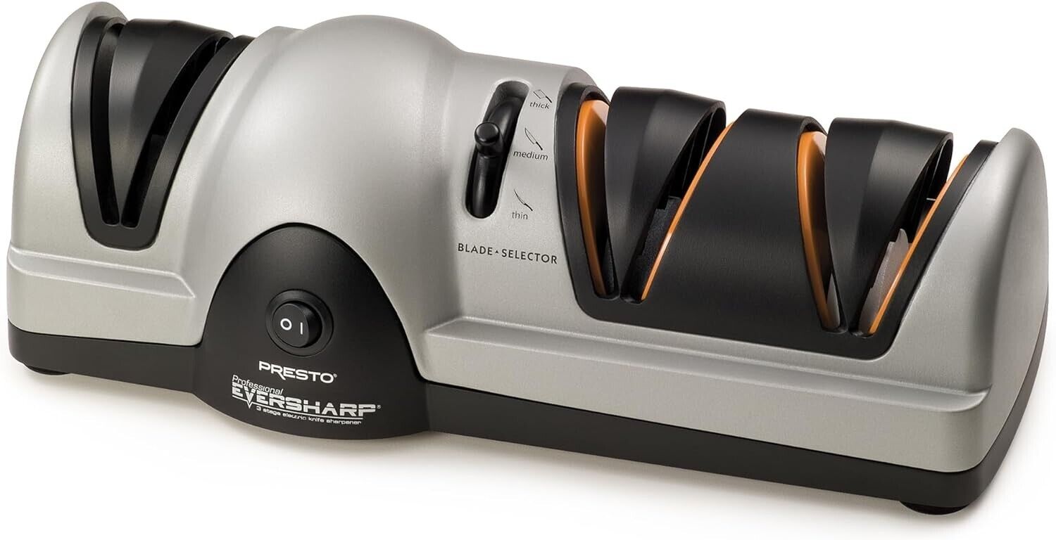 Presto 08810 Professional EverSharp 3-Stage Electric Knife Sharpener System