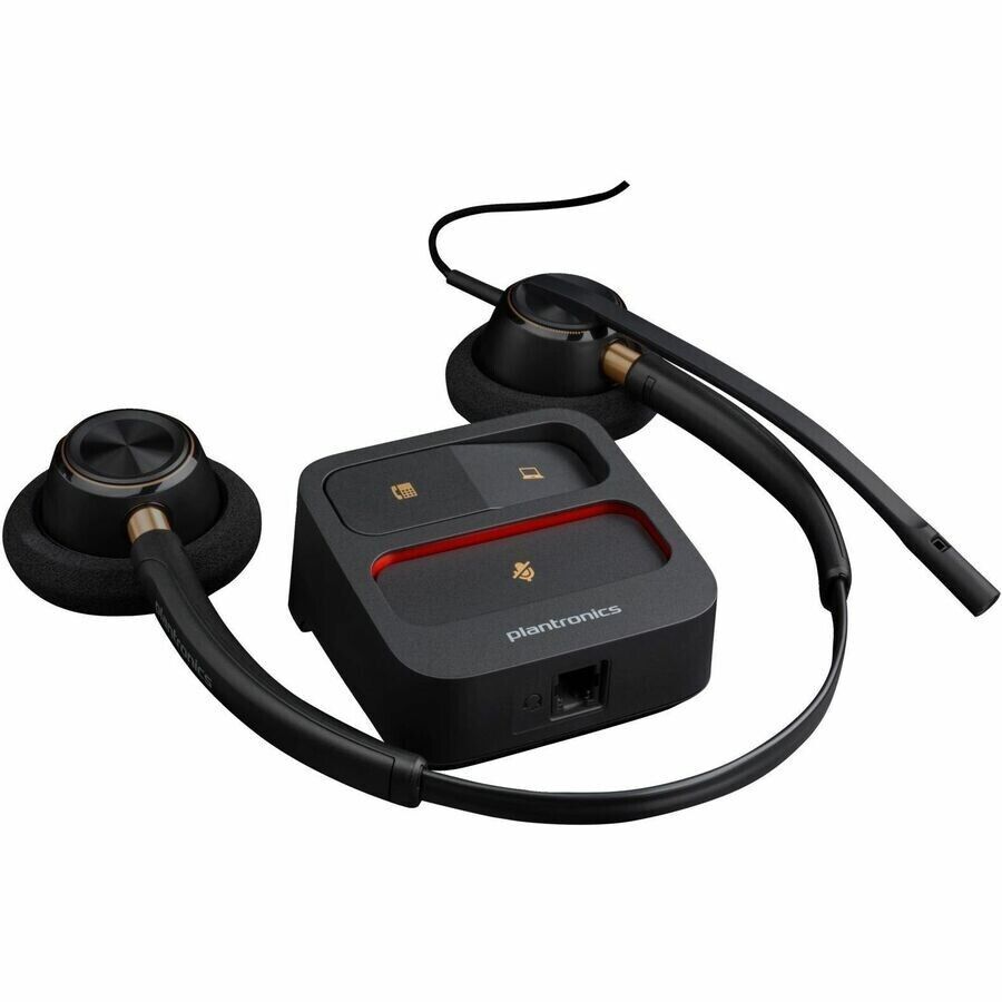 Poly 783P6AA#ABA EncorePro 520 Stereo Over Head Headset Quick Disconnect 3.5mm