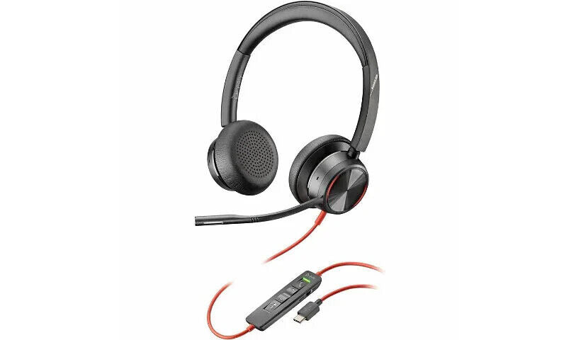 Poly 8X223AA Blackwire 3225 Stereo USB-C/A Headset Inline Control TAA PC MAC