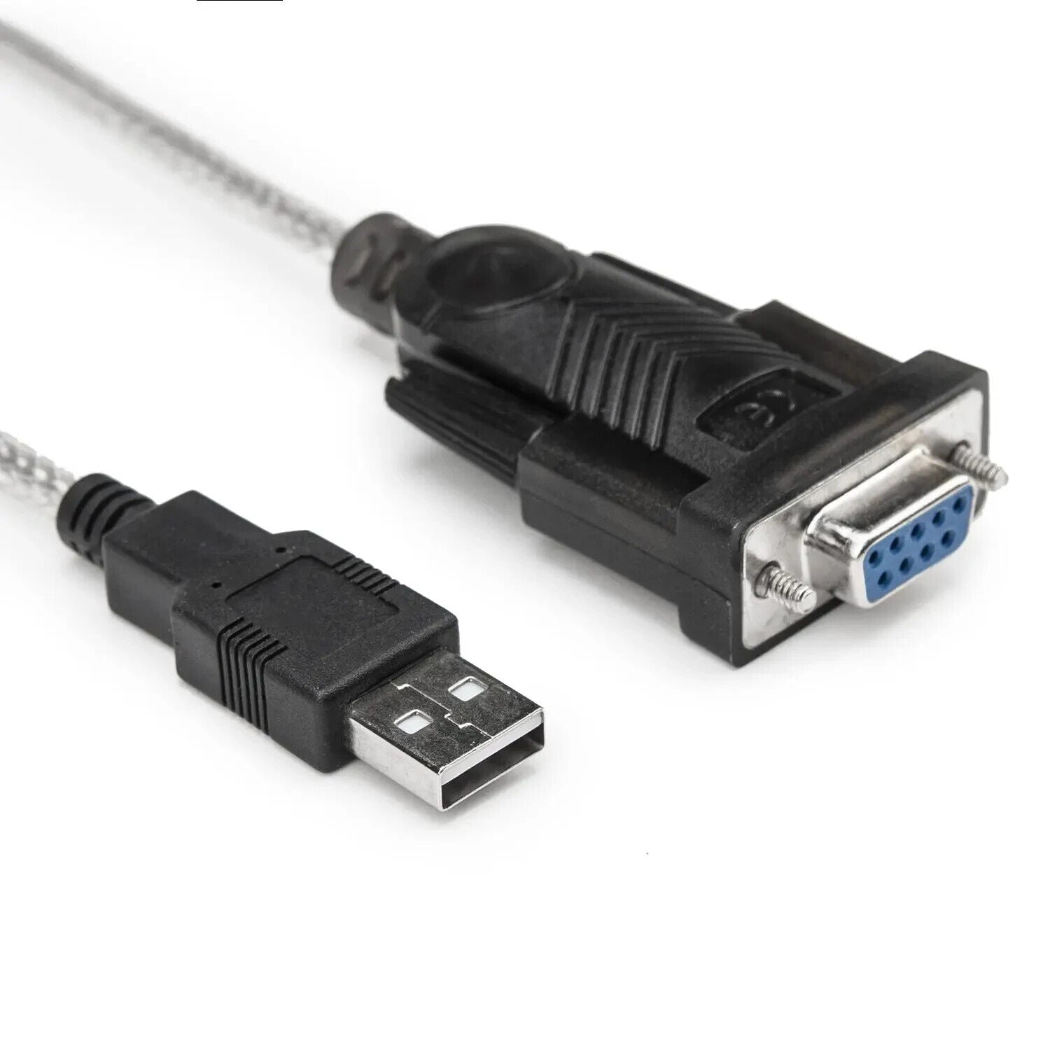 Rocstor Y10C701-B1 3FT USB to DB9 Serial Null Modem RS232 Cable w FTDI UART Chip