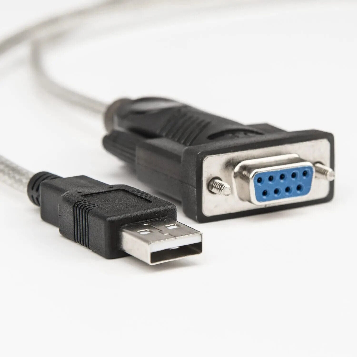 Rocstor Y10C701-B1 3FT USB to DB9 Serial Null Modem RS232 Cable w FTDI UART Chip