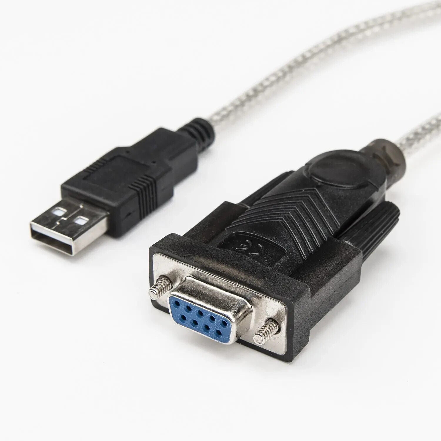 Rocstor Y10C701-B1 3FT USB to DB9 Serial Null Modem RS232 Cable w FTDI UART Chip