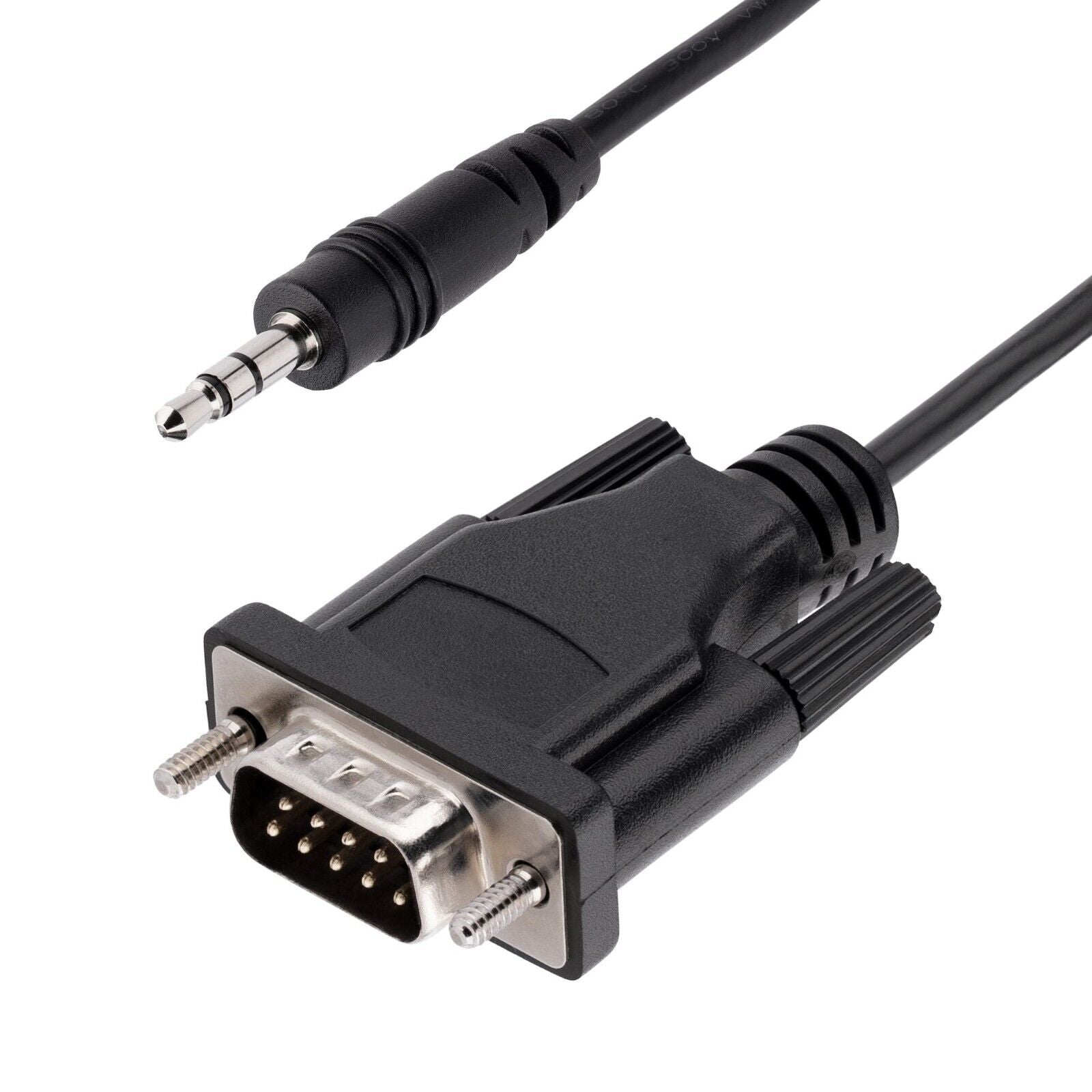 StarTech 9M351M-RS232-CABLE 3Ft DB9 RS232 to 3.5mm Serial Cable Cord Black