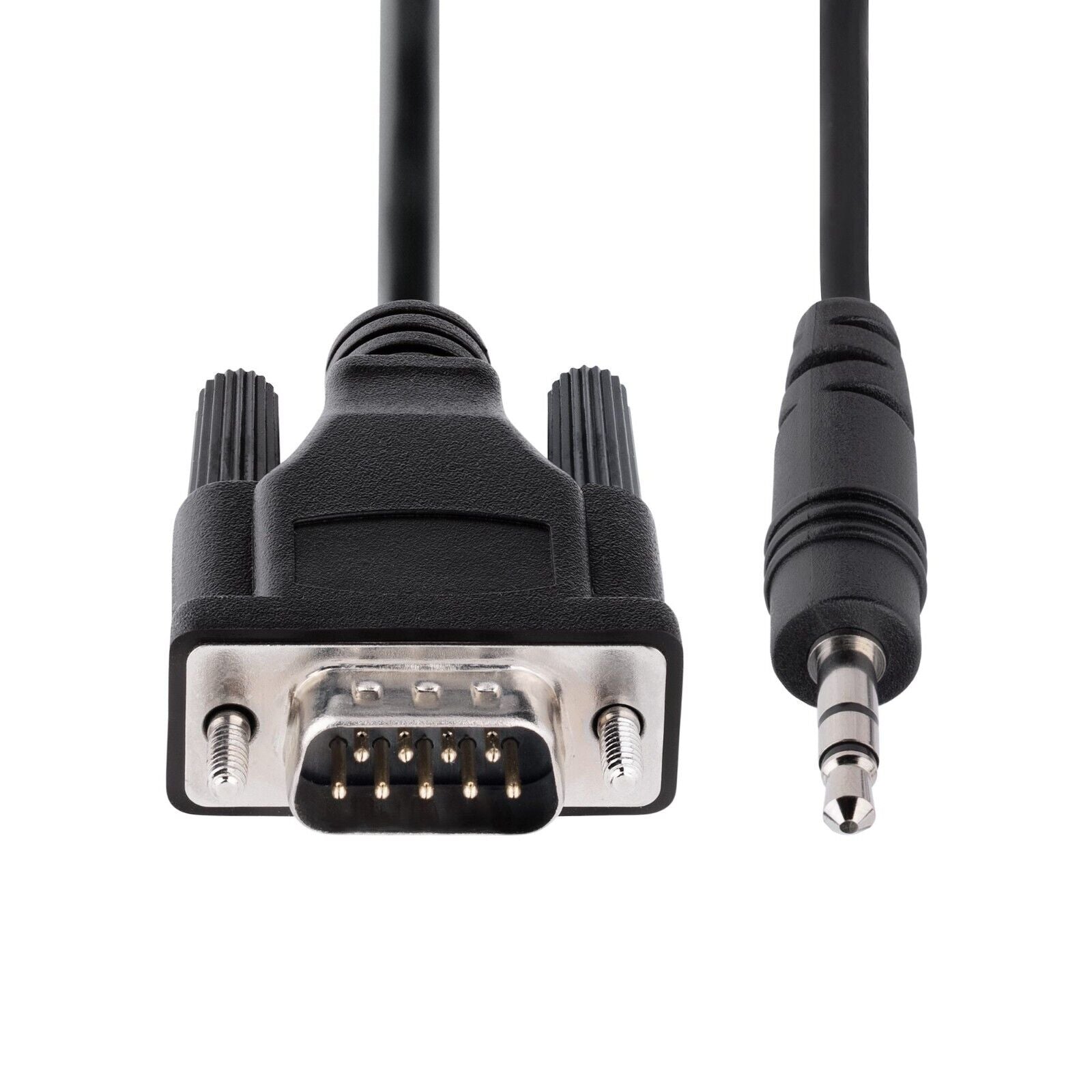 StarTech 9M351M-RS232-CABLE 3Ft DB9 RS232 to 3.5mm Serial Cable Cord Black