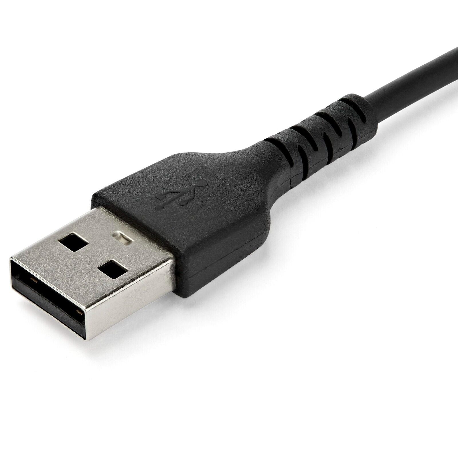StarTech RUSB2AC1MB 3Ft USB-A to USB-C M/M Fast Charging Sync Rugged Black Cable