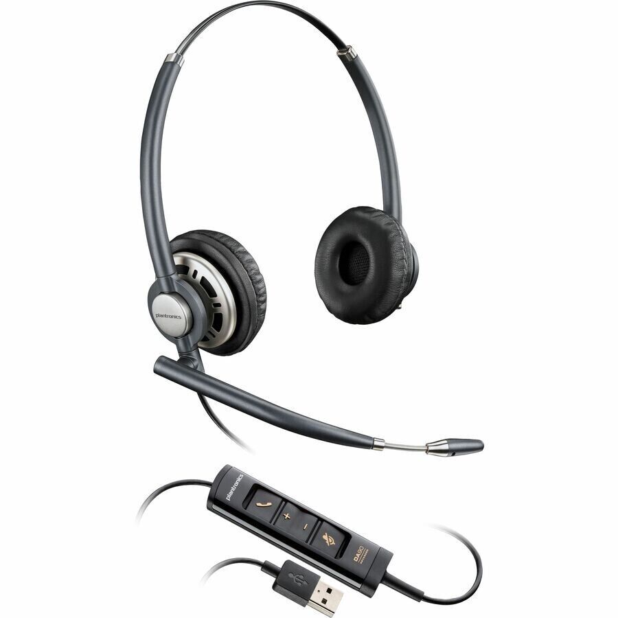 HP Poly 783M6AA EncorePro 725 USB-A Stereo Headset TAA - Stereo - USB Type A