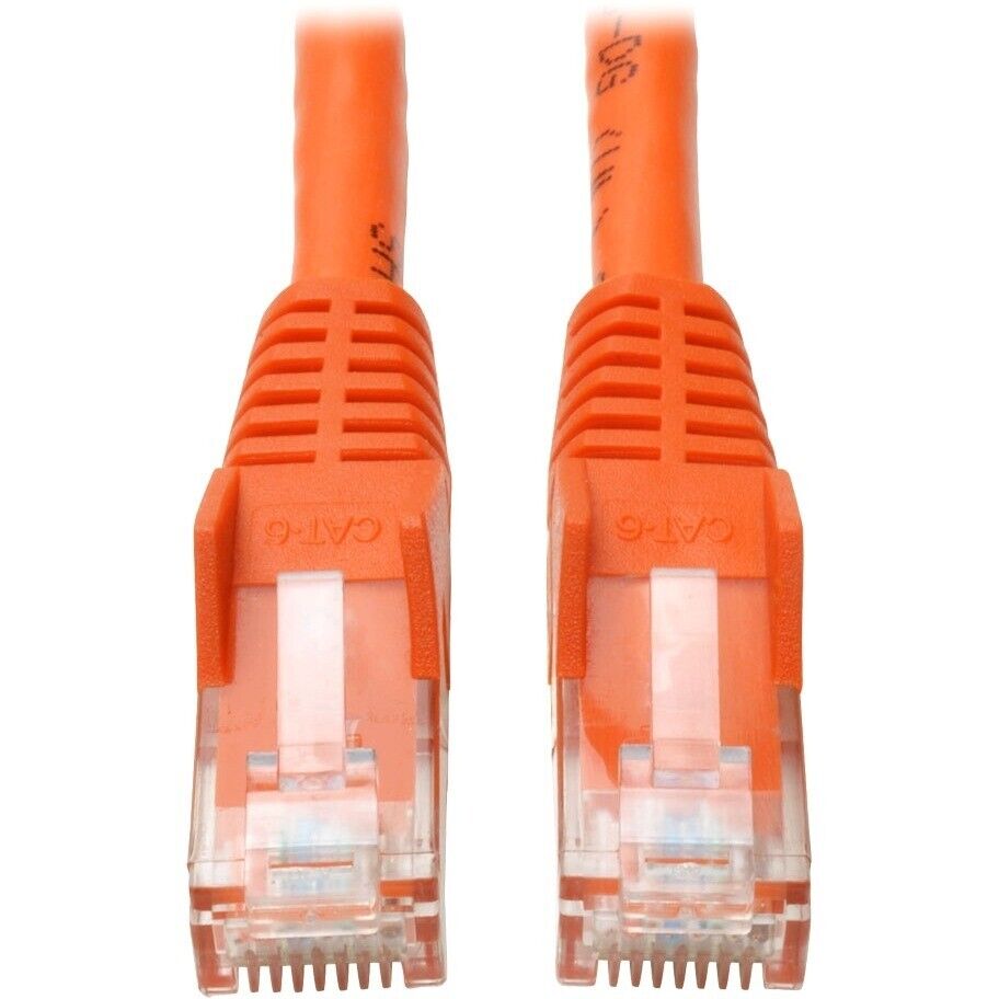 Eaton N201-007-OR Cat6 Gigabit Snagless Molded (UTP) Ethernet Cable (RJ45 M/M),