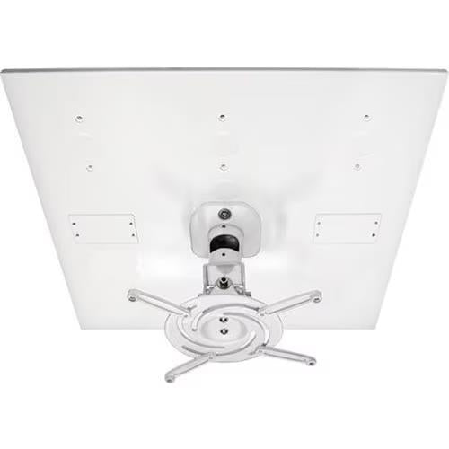 Amer Mounts AMRDCP100KIT Universal 2'x2' Drop Ceiling Projector Mounting Kit WHT