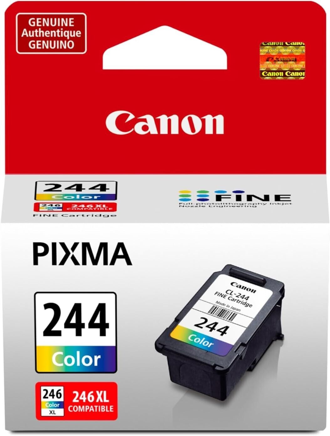 Canon 1288C001 CL-244 Original Inkjet Ink Color Cartridge for Pixma CL246 Series