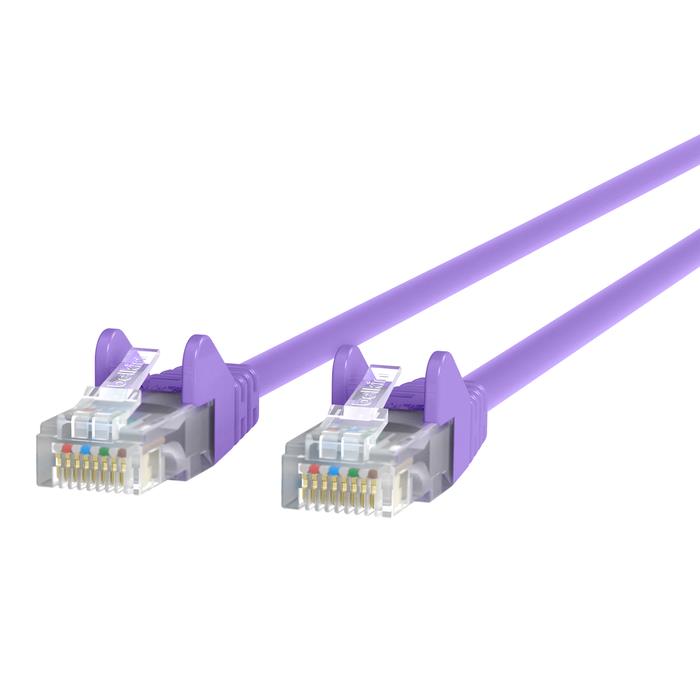 Belkin A3L980-01-PUR-S 1Ft CAT6 RJ45 Snagless Ethernet Network Cable Purple