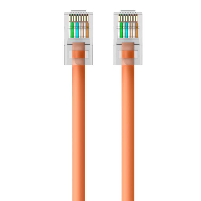 Belkin A3L980-10-ORG-S 10Ft CAT6 RJ45 Snagless Ethernet Network Cable Orange