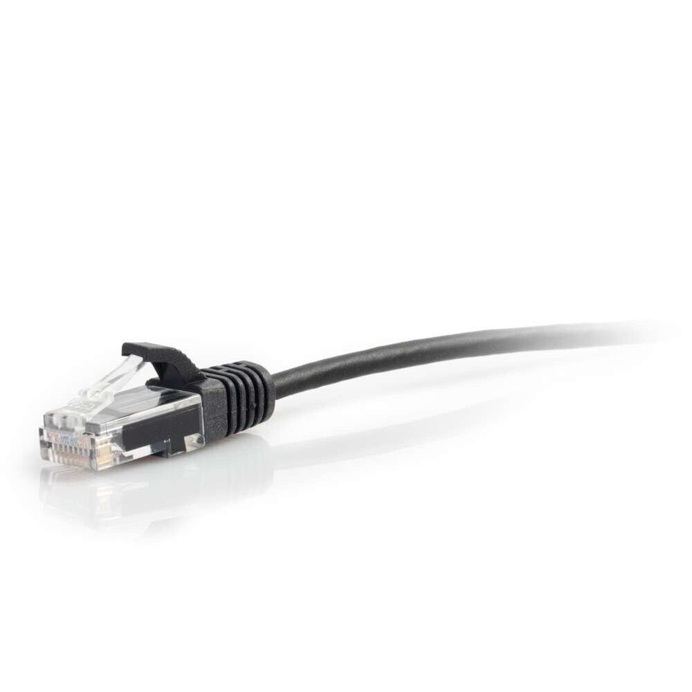 C2G 01106 7Ft (84") CAT6 Snagless Ethernet Network Slim Cable UTP Black