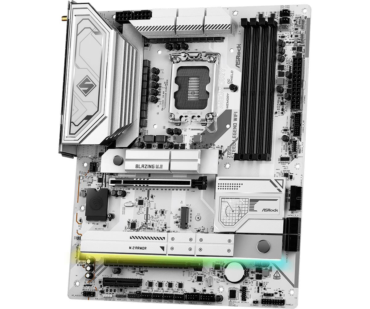 ASRock Z890 STEEL LEGEND WIFI MB Intel Core LGA1851 DDR5 2.5 LAN HDMI RAID ATX
