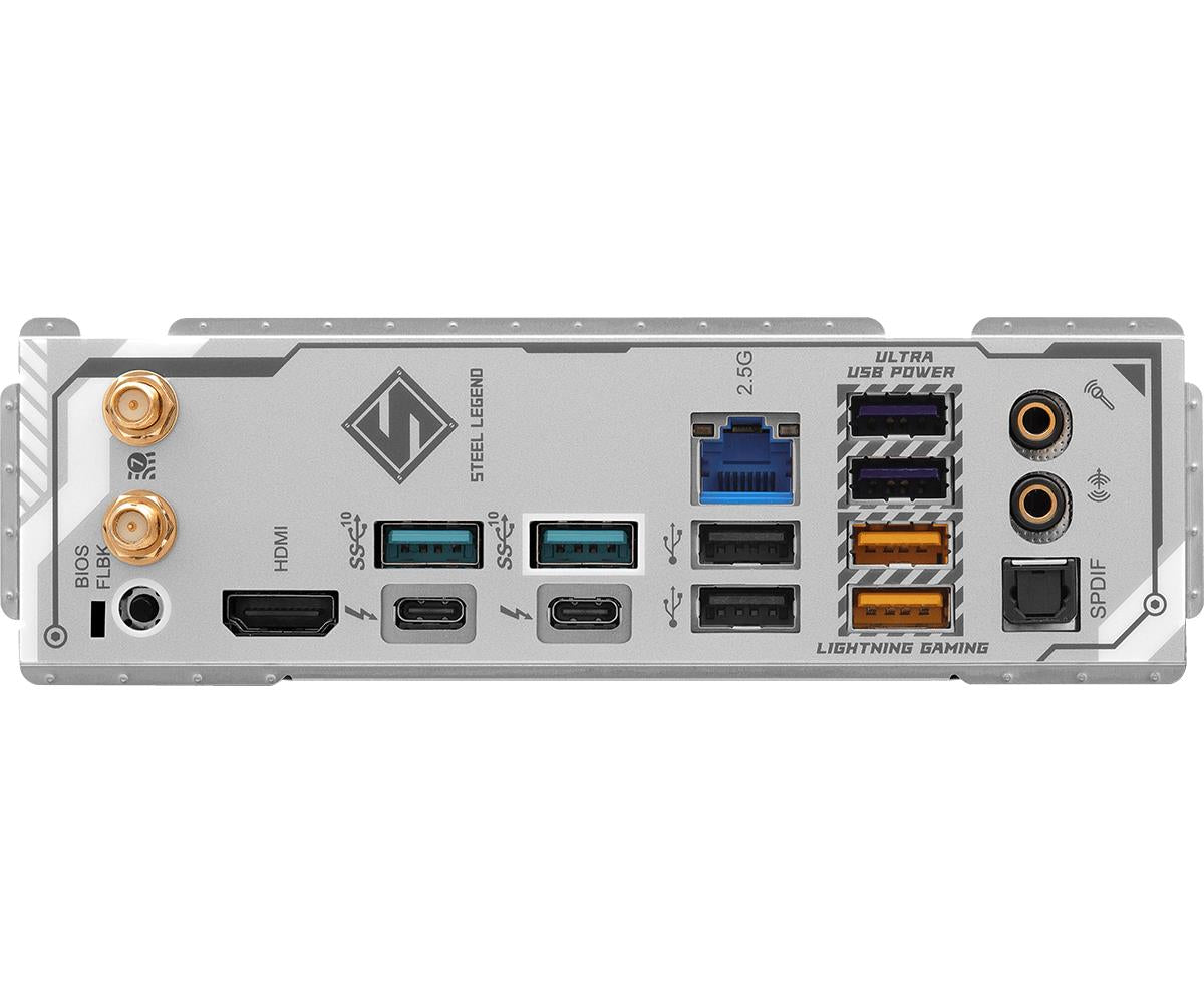 ASRock Z890 STEEL LEGEND WIFI MB Intel Core LGA1851 DDR5 2.5 LAN HDMI RAID ATX