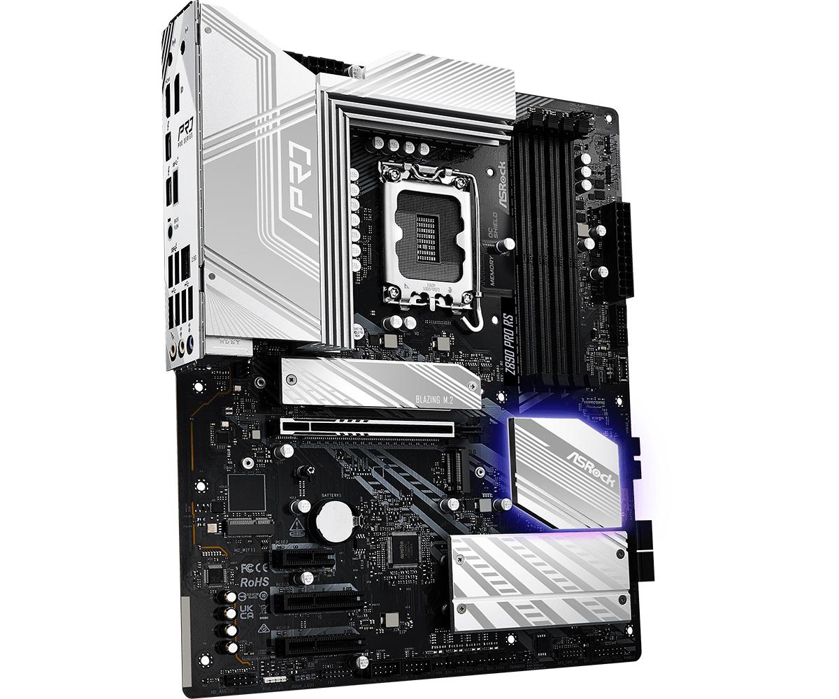 ASRock Z890 PRO RS MB Intel Core LGA1851 DDR5 2.5 LAN HDMI DP RAID HDMI DP ATX