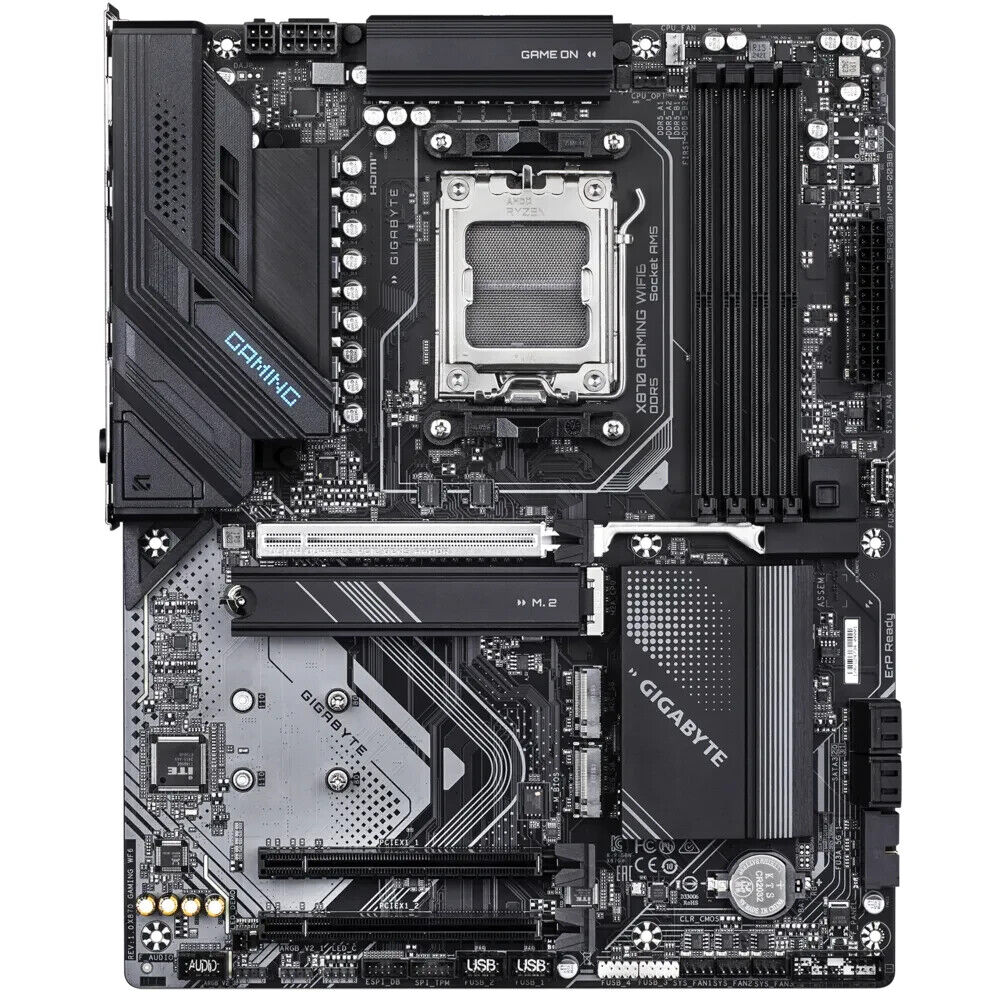 Gigabyte X870 GAMING WIFI6 MB AMD AM5 4xDDR5 M.2 SATA Redon HDI- 2Gbe-LAN ATX