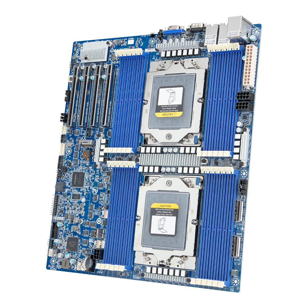 Gigabyte MZ73-LM0 MB AMD 2xLGA6096 SP5 24xDDR5 10Gbe-LAN M.2 SATA VGA COM E-ATX