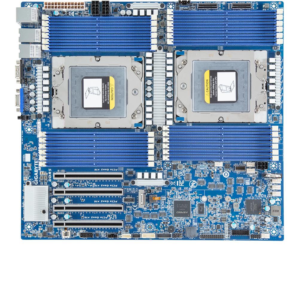 Gigabyte MZ73-LM0 MB AMD 2xLGA6096 SP5 24xDDR5 10Gbe-LAN M.2 SATA VGA COM E-ATX