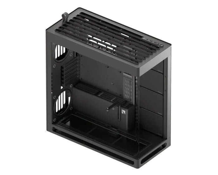 HAVN HS420-06 Central GPU Airflow 4-Storage-Bay Mid Tower Computer PC Case Black