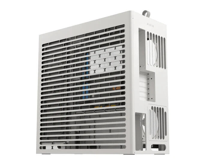HAVN HS420-05 Central GPU Airflow 4-Storage-Bay Mid Tower Computer PC Case White