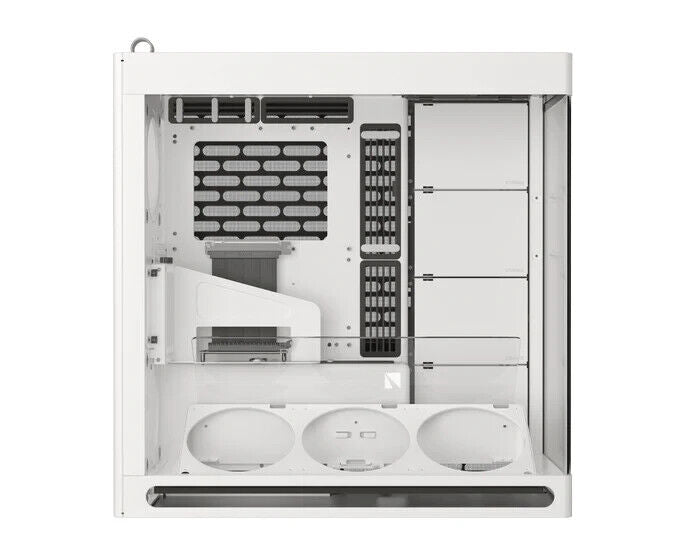 HAVN HS420-07 VGPU Vertical GPU Airflow 4-Storage-Bay Mid Tower PC Case White