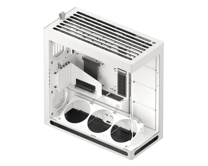 HAVN HS420-07 VGPU Vertical GPU Airflow 4-Storage-Bay Mid Tower PC Case White
