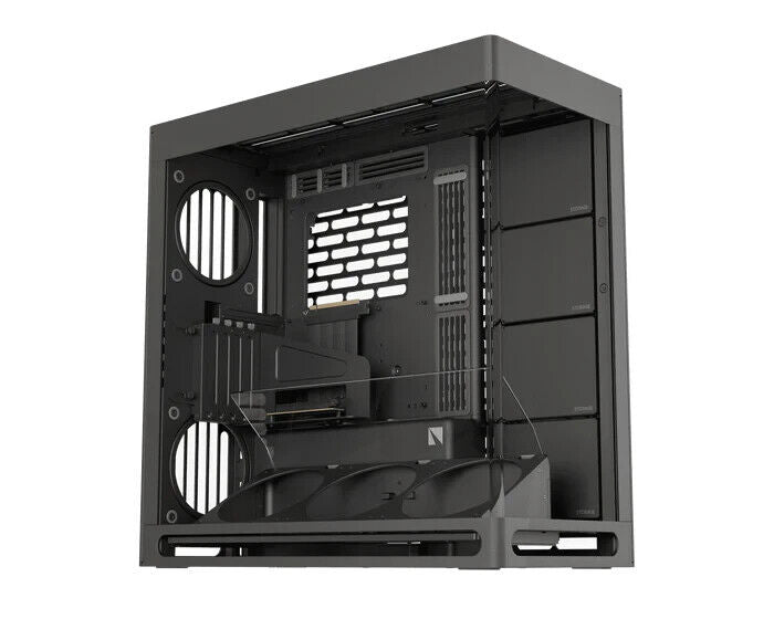 HAVN HS420-08 VGPU Vertical GPU Airflow 4-Storage-Bay Mid Tower PC Case Black