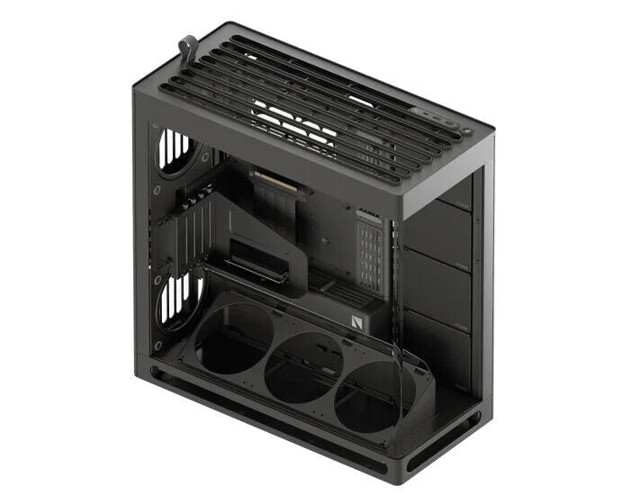 HAVN HS420-08 VGPU Vertical GPU Airflow 4-Storage-Bay Mid Tower PC Case Black