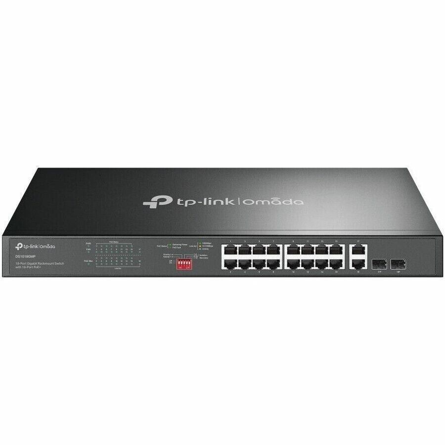 TP-Link DS1018GMP Omada 18-Port Gigabit Rackmount Switch with 16-Port PoE+