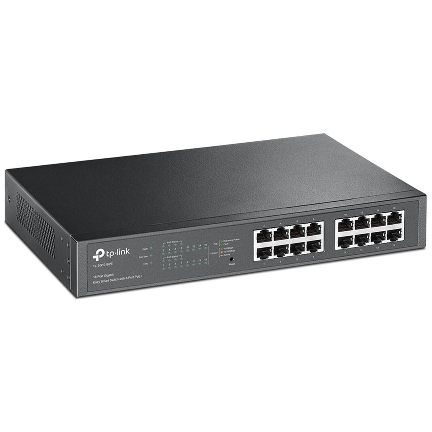 TP-Link TL-SG1016PE 16-Port Gigabit Easy Smart PoE Switch with 8-Port PoE+