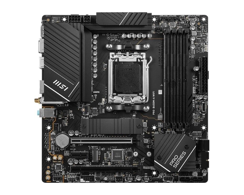 MSI B650MAWIFI MB AMD B650 PRO AM5 4xDDR5 HDI- DP M.2 RAID 2.5GBe WiFi6E BT5.1