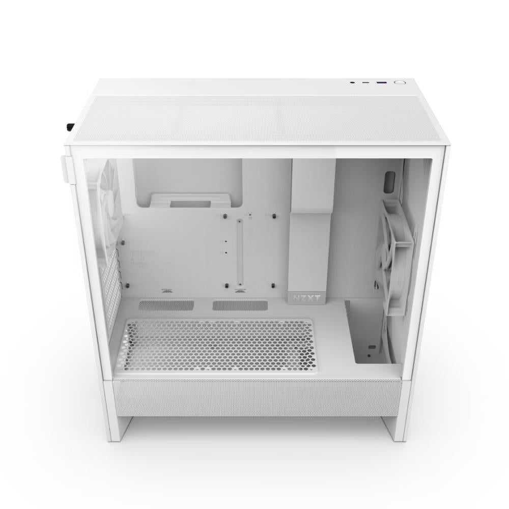 NZXT CC-H52FW-01 H5 Flow Compact Mid-Tower ATX GPU Cooling Airflow Case White
