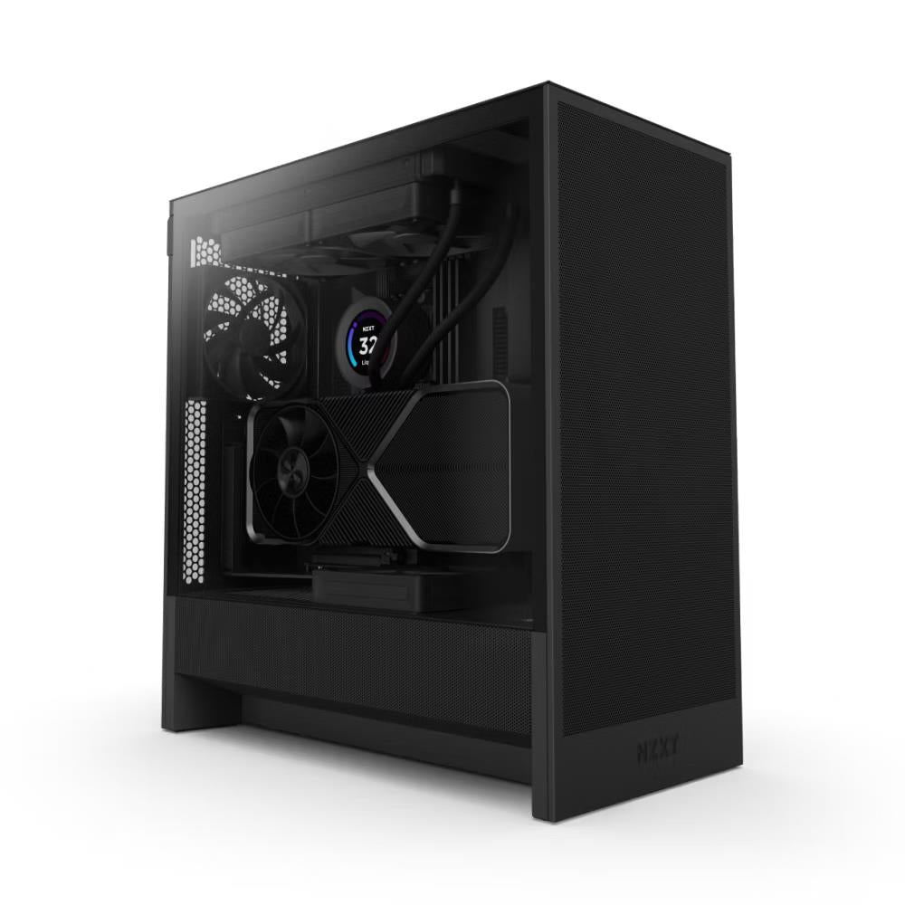 NZXT CC-H52FB-01 H5 Flow Compact Mid-Tower ATX GPU Cooling Airflow Case Black