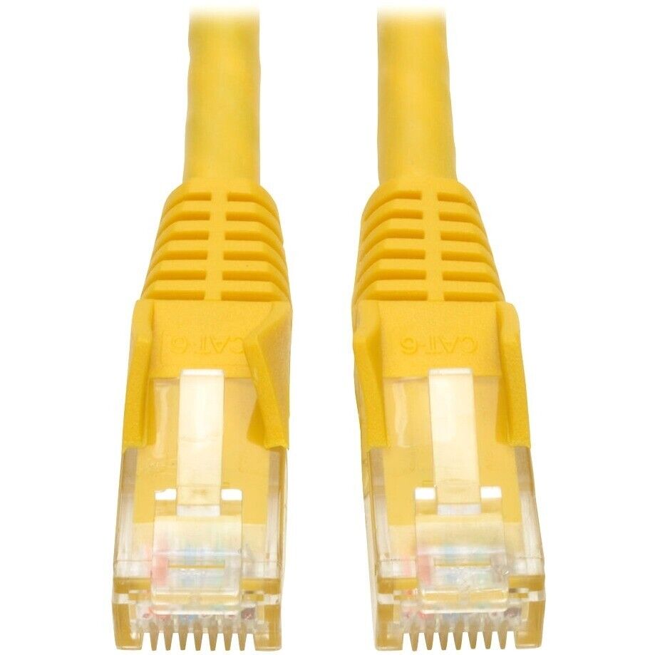 Eaton N201-010-YW Cat6 Gigabit Snagless Molded (UTP) Ethernet Cable (RJ45 M/M),