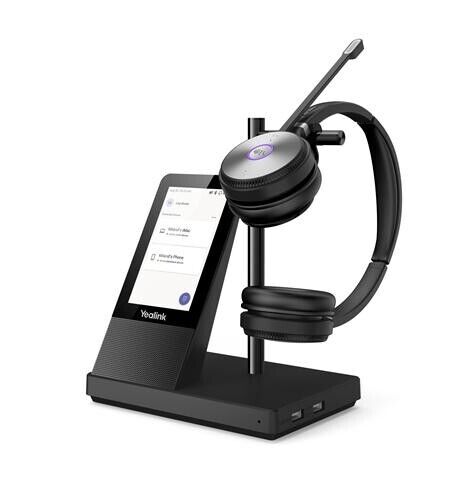 Yealink 1308003 WH66 Dual Teams Wireless DECT Headset w Base & Charger