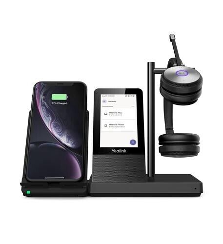 Yealink 1308003 WH66 Dual Teams Wireless DECT Headset w Base & Charger