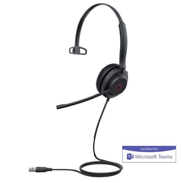 Yealink 1308135 UH35 Mono MS Teams USB Wired Headset Black