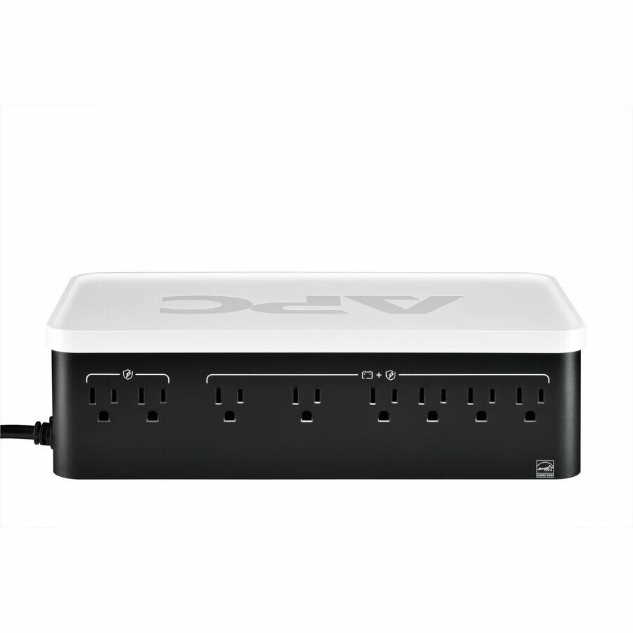 APC BE900G3 Back UPS Wall 8x NEMA 5-15R Outlets 900VA 540W 490J USB-C/A White