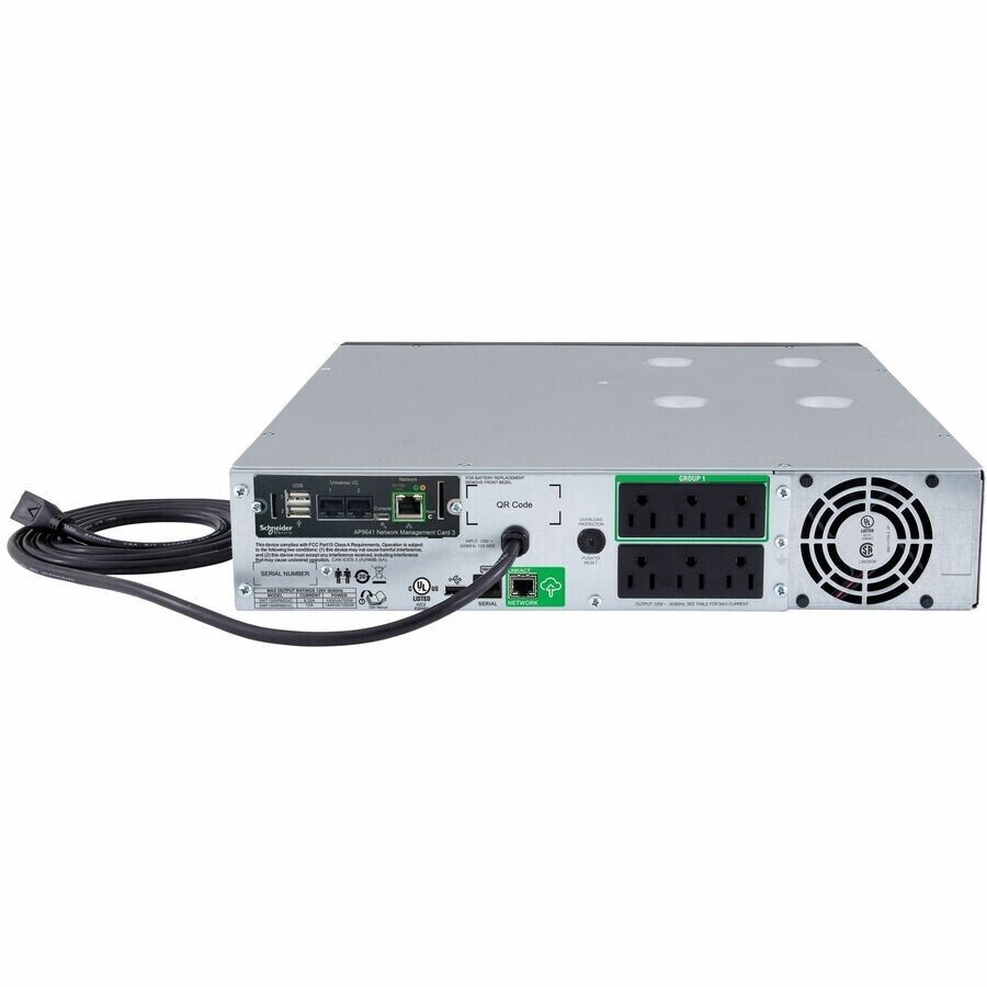 APC SMT1500RM2UCNC Smart UPS 2U SmartConnect+Network 6 Outlets 1440VA 1000W 680J
