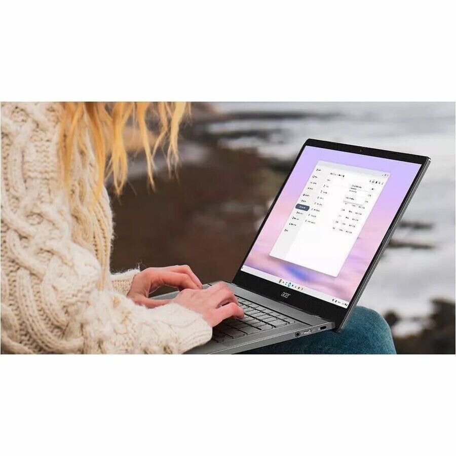 Acer NX.KRDAA.001 14" Chromebook Plus 514 Touch Ryzen 3 8GB 256GB CAM SPKR Iron