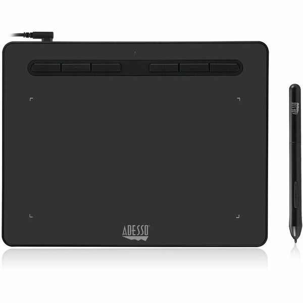 Adesso Cybertablet K8 8"x5" Graphics Tablet Pen 5080lpi 8192 Pressure Level