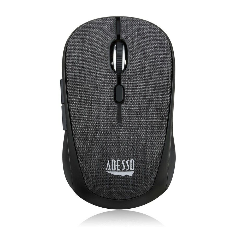 Adesso iMouse S80B Wireless Fabric Finish Mini RF Mouse 1600dpi 6 Buttons Tilt