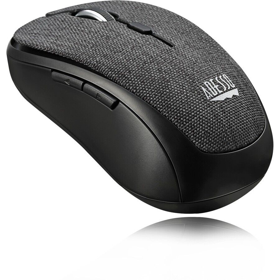 Adesso iMouse S80B Wireless Fabric Finish Mini RF Mouse 1600dpi 6 Buttons Tilt