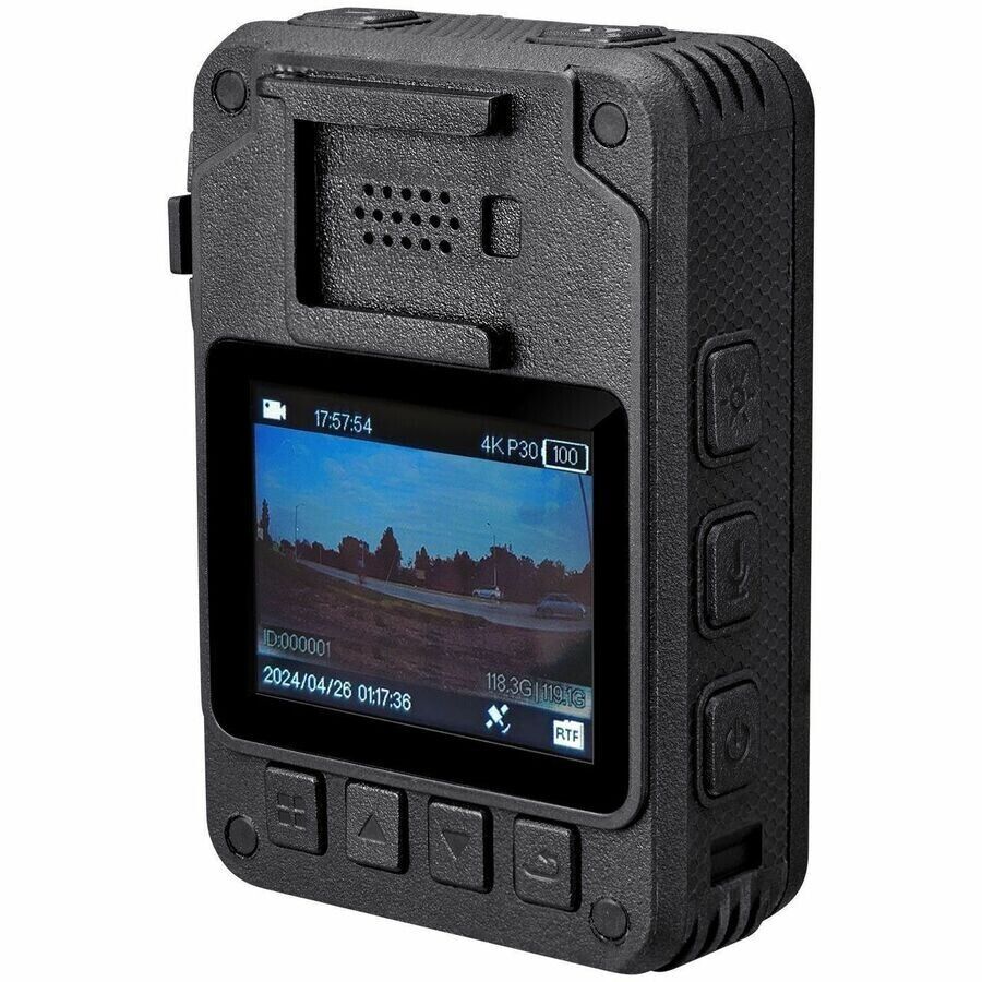 Adesso Aegis 400 GekoGear 2" LCD Digital Camcorder 32MPG 4K 128GB BT WF Body Cam